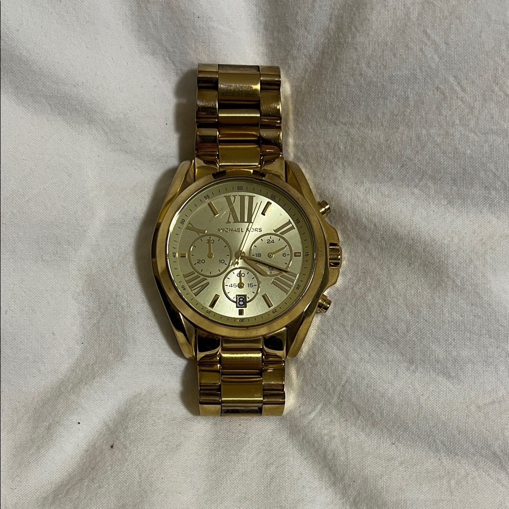 Michael Kors Gold-Tone Chronograph Watch